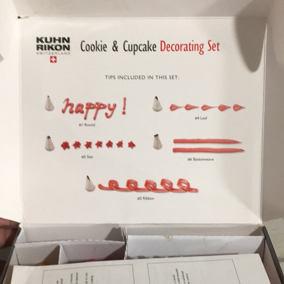 Kuhn Rikon Switzerland Cookie & Cupcake Decorating Set in original box - Picture 3 of 9